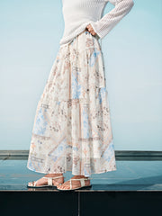 Women's Vacation Layered Maxi Skirt