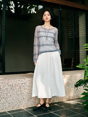 Women's loose hollow-out oversized blouse
