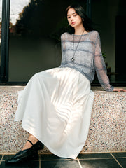 Women's loose hollow-out oversized blouse