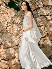 Women's Elastic Waist A-Line Skirt