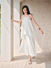 Women's Elastic Waist A-Line Skirt
