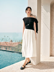 Women's Patchwork One-Shoulder Dress