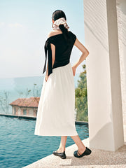 Women's Patchwork One-Shoulder Dress