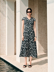 Women's Floral V-Neck Dress