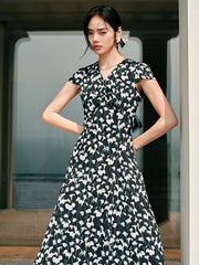 Women's Floral V-Neck Dress