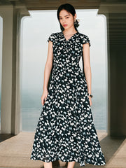 Women's Floral V-Neck Dress