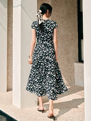 Women's Floral V-Neck Dress