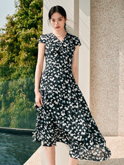 Women's Floral V-Neck Dress