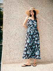 Women's Oil-Paint Floral Resort Dress