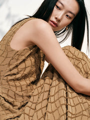 Women's Textured Sleeveless Dress