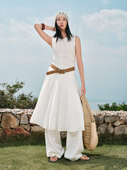 Women's Lyocell Tencel Vest & Skirt Set