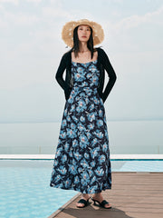 Women's Oil-Paint Floral Resort Dress
