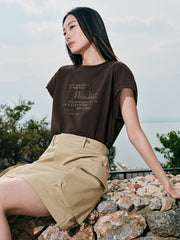 Women's T-Shirt Paneled Mini Dress