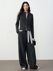 Women's Casual Sporty Solid Curved-Leg Pants