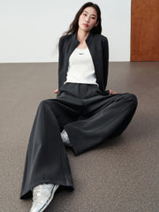 Women's Casual Sporty Solid Curved-Leg Pants