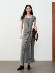Women's Commuter Tencel Waist-Tie Dress