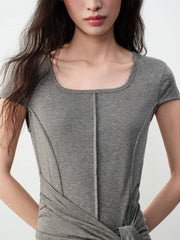 Women's Commuter Tencel Waist-Tie Dress