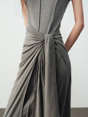 Women's Commuter Tencel Waist-Tie Dress