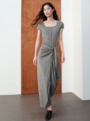 Women's Commuter Tencel Waist-Tie Dress