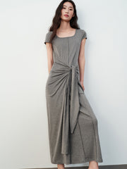Women's Commuter Tencel Waist-Tie Dress