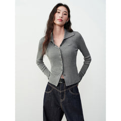 Women's Minimalist Slimming Knit Cardigan