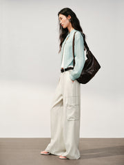 Women's Casual Short Shirt-Style Stand-Collar Jacket
