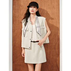 Women's Cargo High-Waisted A-Line Skirt