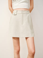 Women's Cargo High-Waisted A-Line Skirt