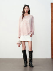 Women's Casual Gradient Letter-Print Cover-Up