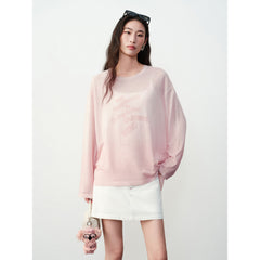 Women's Casual Gradient Letter-Print Cover-Up