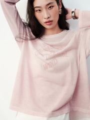 Women's Casual Gradient Letter-Print Cover-Up