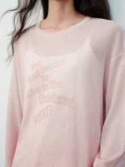 Women's Casual Gradient Letter-Print Cover-Up