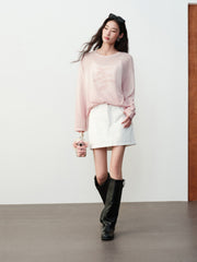 Women's Casual Gradient Letter-Print Cover-Up