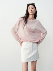 Women's Casual Gradient Letter-Print Cover-Up