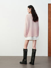 Women's Casual Gradient Letter-Print Cover-Up