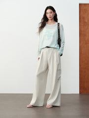 Women's Casual Gradient Letter-Print Cover-Up