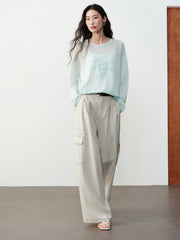 Women's Casual Gradient Letter-Print Cover-Up