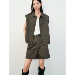 Women's Casual Cargo-Style Vest