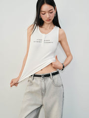 Women's Slim U-Neck Racerback Tank
