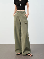 Women's Casual Straight-Leg Cargo Jeans