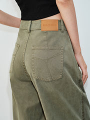 Women's Casual Straight-Leg Cargo Jeans