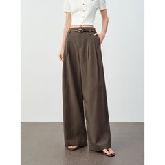 Women's Casual Straight-Wide Leg Tencel Pants