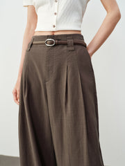 Women's Casual Straight-Wide Leg Tencel Pants
