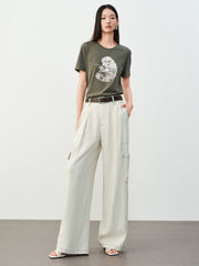 Women's Cargo Wide-Leg Pants