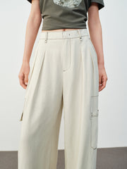 Women's Cargo Wide-Leg Pants
