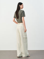Women's Cargo Wide-Leg Pants