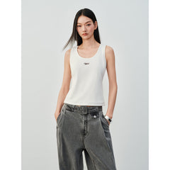 Women's Casual U-Neck Racerback Tank Top