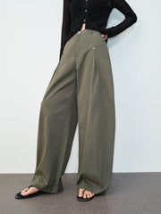 Women's Casual Cargo-Style Curved-Leg Pants