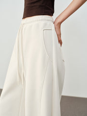 Women's Casual Sporty Solid Curved-Leg Pants