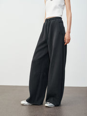 Women's Casual Sporty Solid Curved-Leg Pants